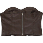 Motel Brown Corset Top