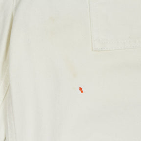 OMNES White Cotton Wide-Leg Trousers