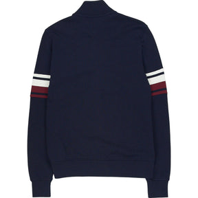 Tommy Hilfiger Navy Stripe Sleeve Zip Jacket S