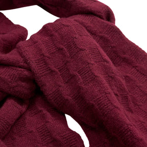 YMC Burgundy Lambswool Scarf