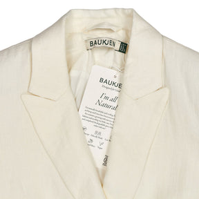 Baukjen White Whitley Linen Blazer