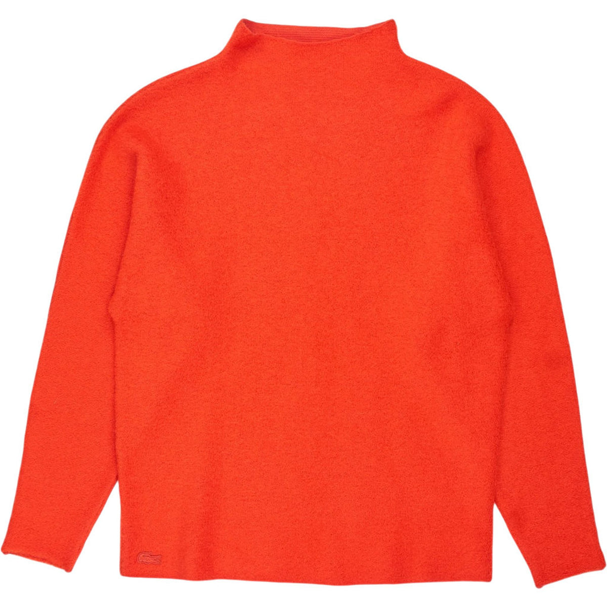 Lacoste Orange Mock Neck Jumper
