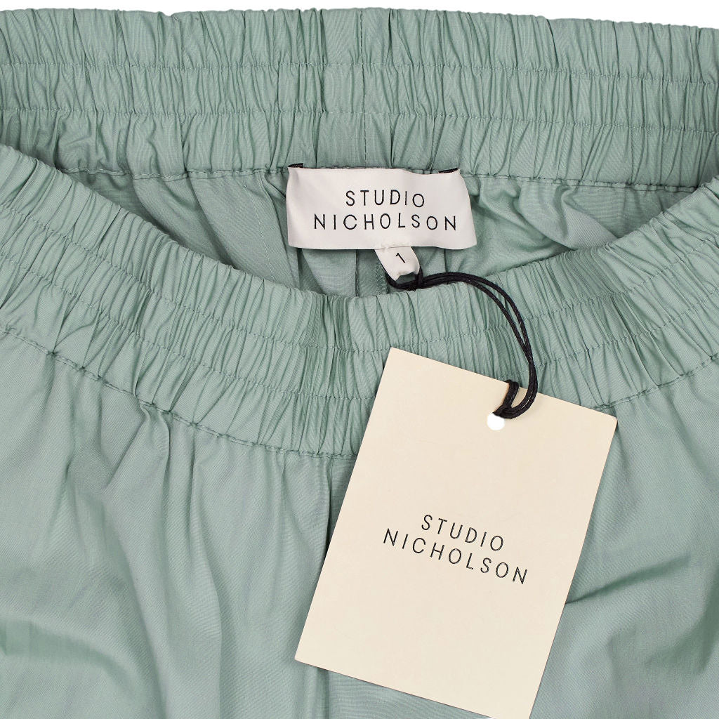 Studio Nicholson Tenu  Blue Surf Gathered Waist Pants