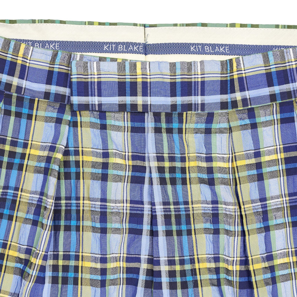 Kit Blake Blue Check Windsor Shorts