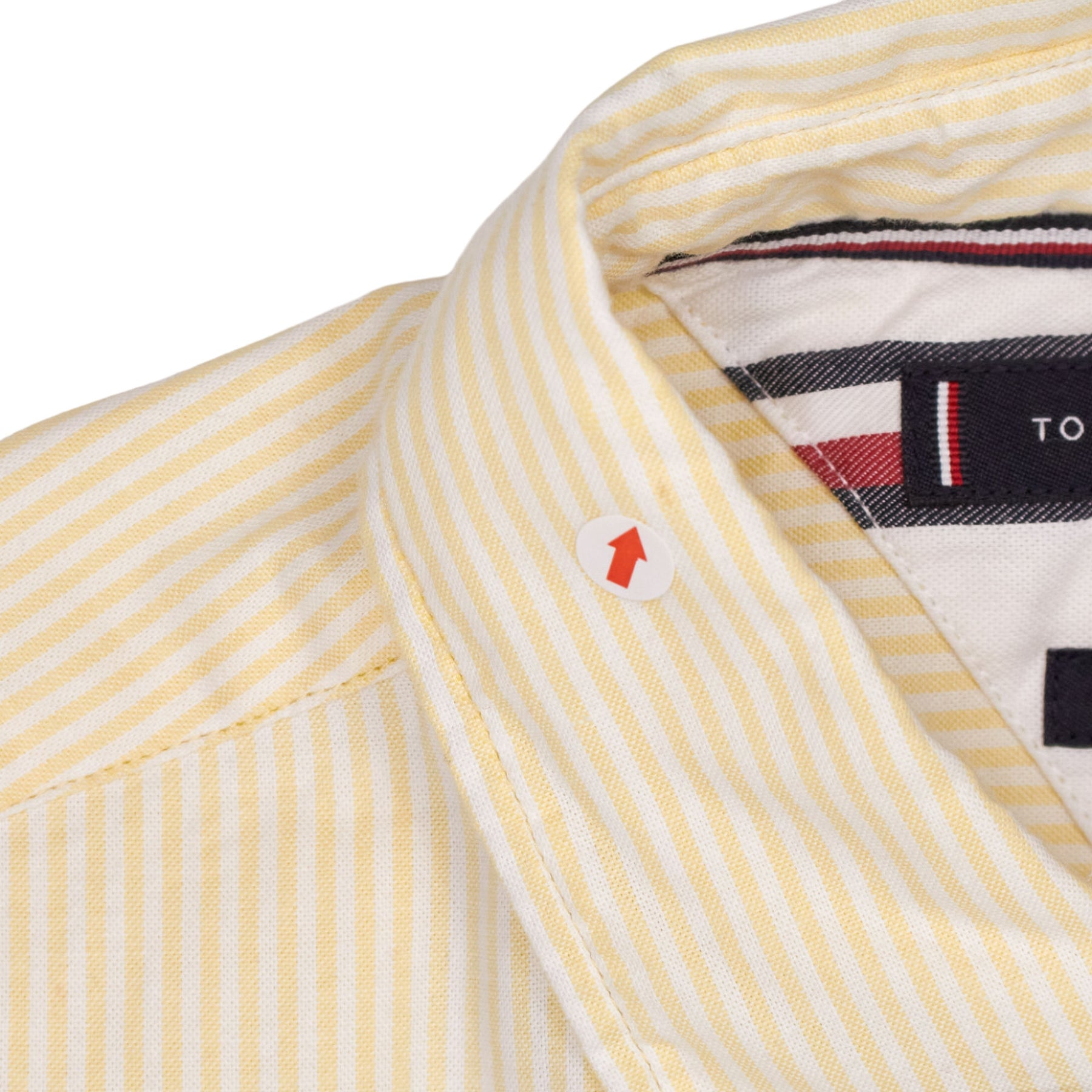 Tommy Hilfiger Yellow Striped Regular Fit Shirt