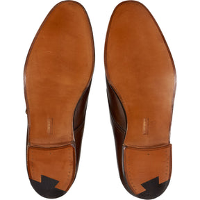 Crockett & Jones Brown Calf Monk Shoes