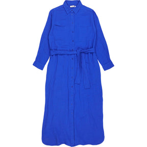 NRBY Blue Cotton Shirt Dress