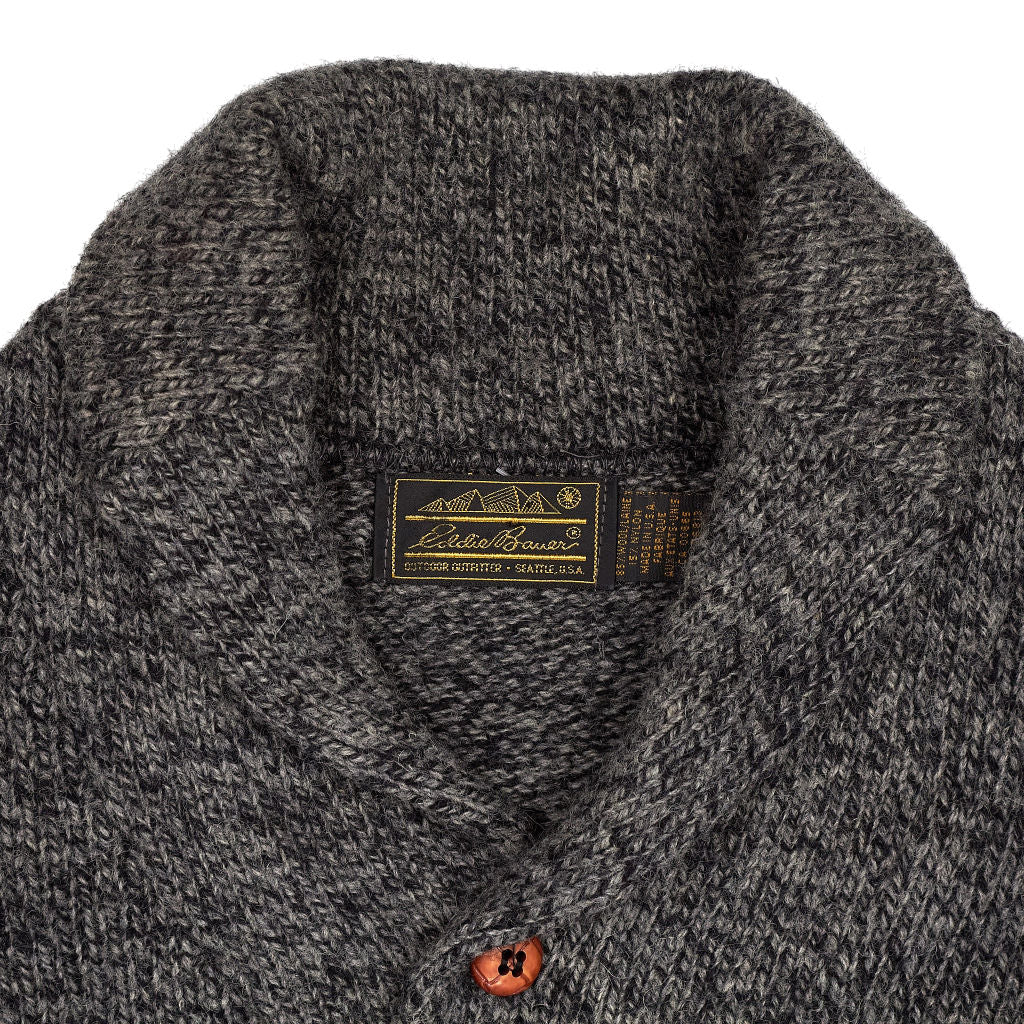 Eddie Bauer Grey Striped Knit Jumper