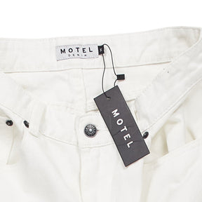 Motel White Distressed Jeans