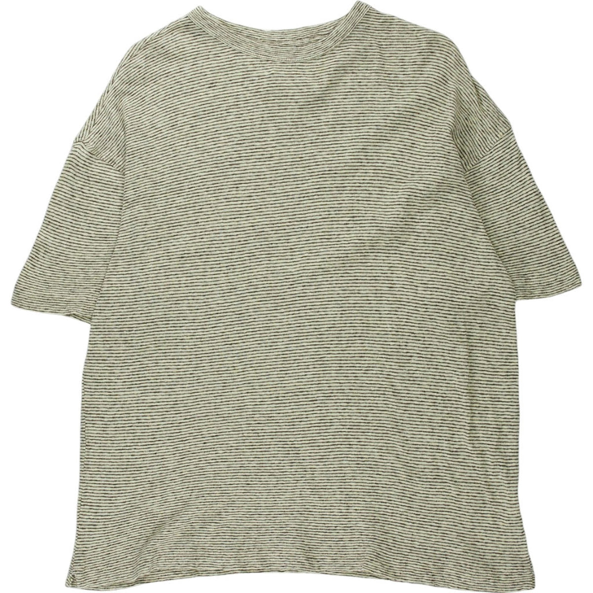 YMC Ecru Brown Stripe T-Shirt