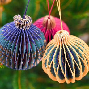 Honeycomb Bauble - 3 individual colours