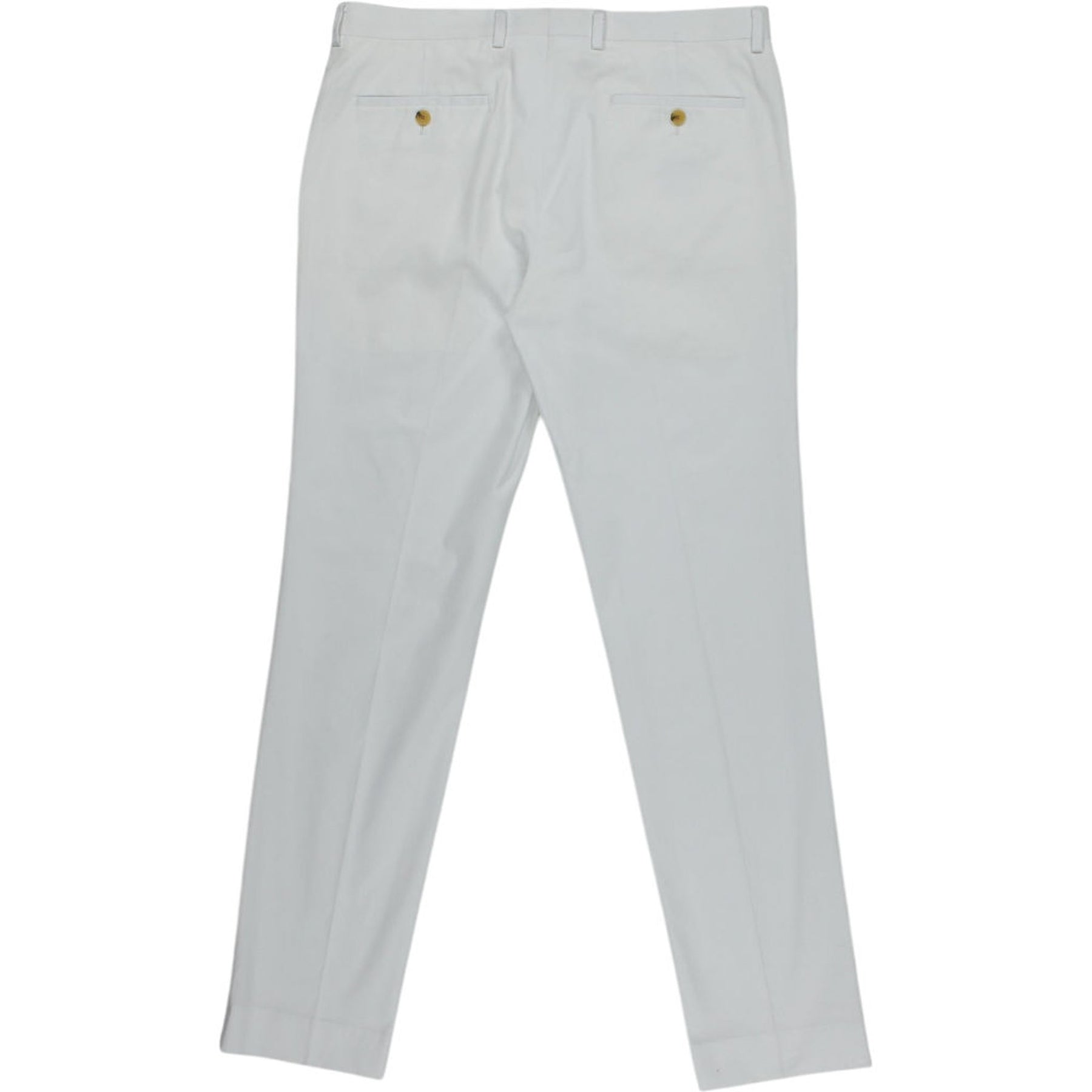 Moss White Slim Fit Trousers