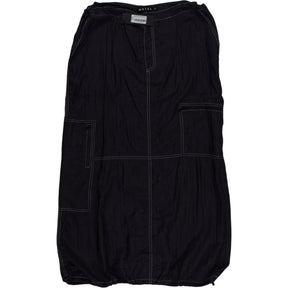 Motel Black Parachute Drawstring Skirt