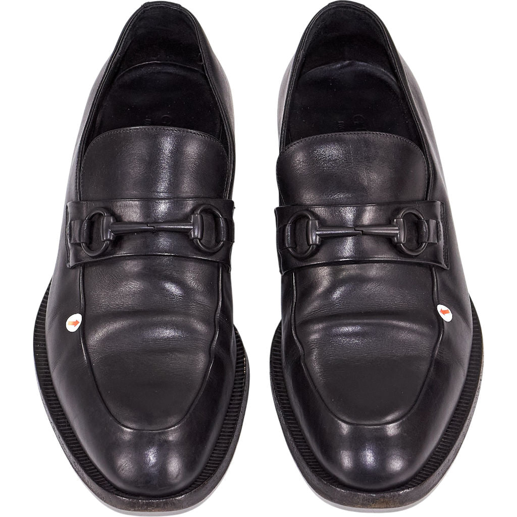 Gucci Black Leather Loafers