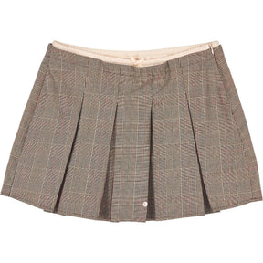 Pull&Bear Check Pleated Skirt