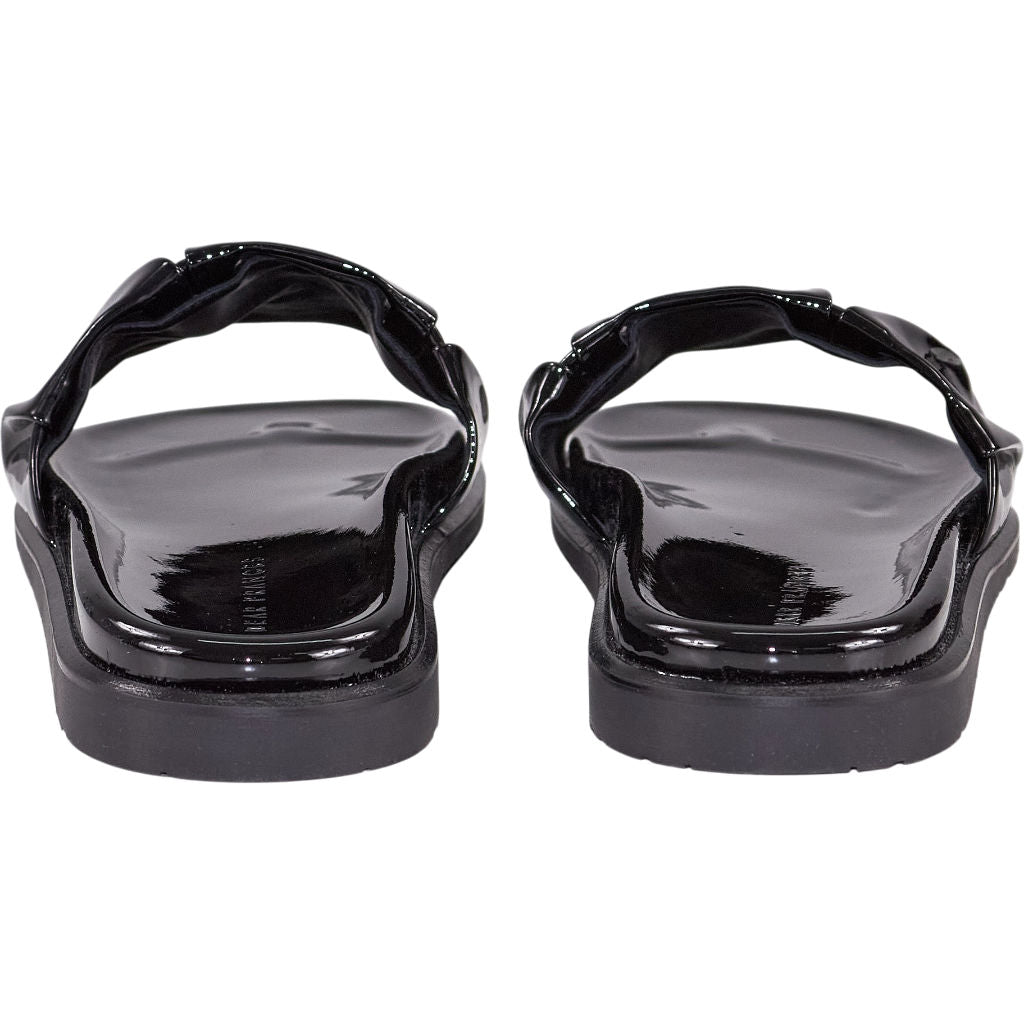 Dear Frances Black Slide Sandals