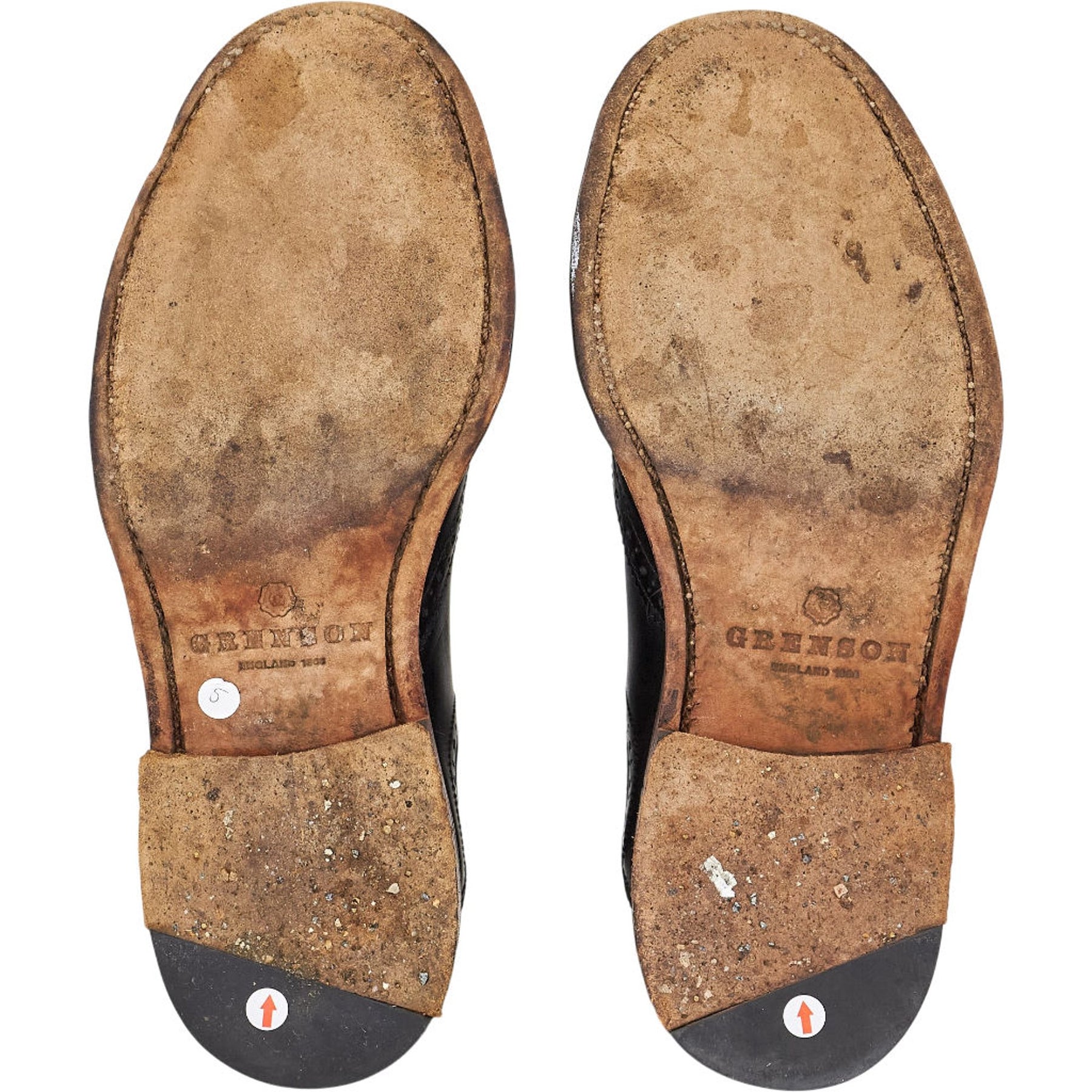Grenson Black Leather Brogue Chelsea Boots