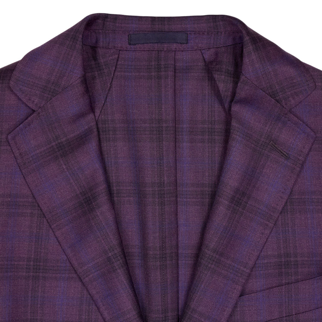 Scabal Purple Check Suit