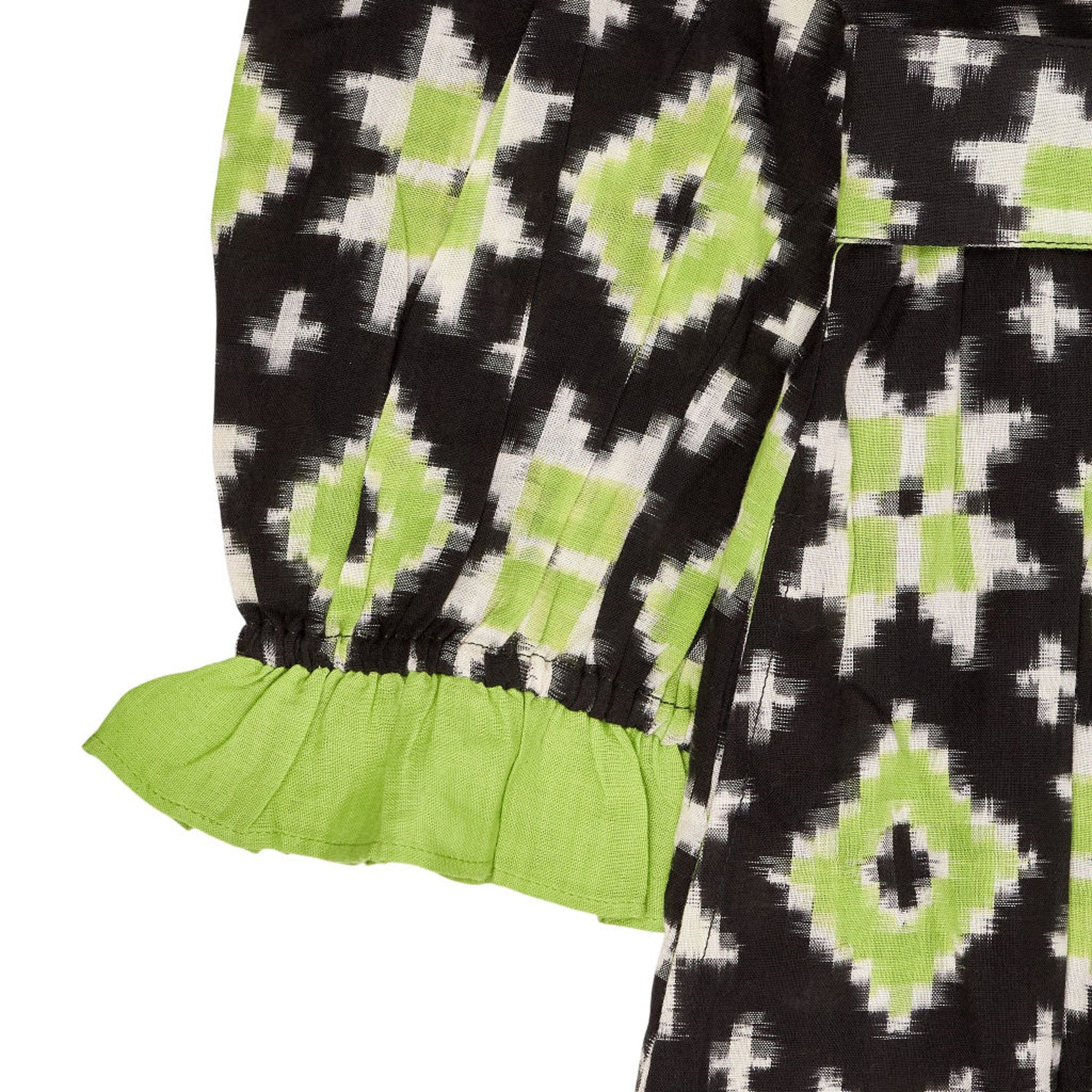 Pink City Prints Green Tilly Dress