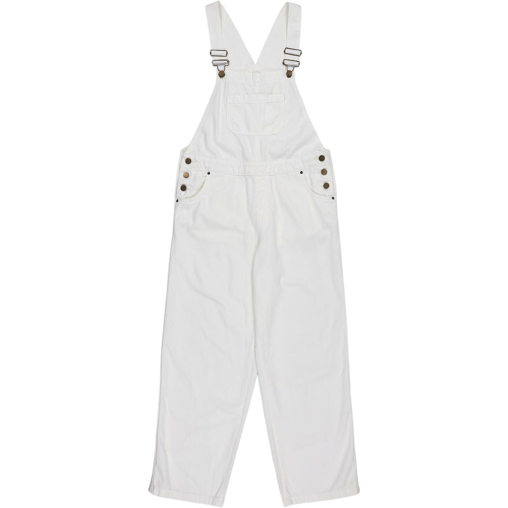 Hush White Cotton Dungarees