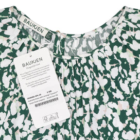 Baukjen Green Petal Leopard Dress