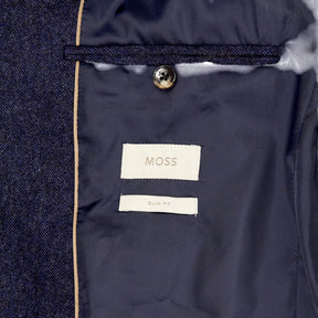 Moss Blue Slim Fit Wool Blazer
