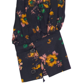 Baukjen Black Floral Printed Mini Dress