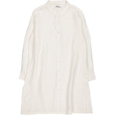 NRBY White Linen Shirt Dress