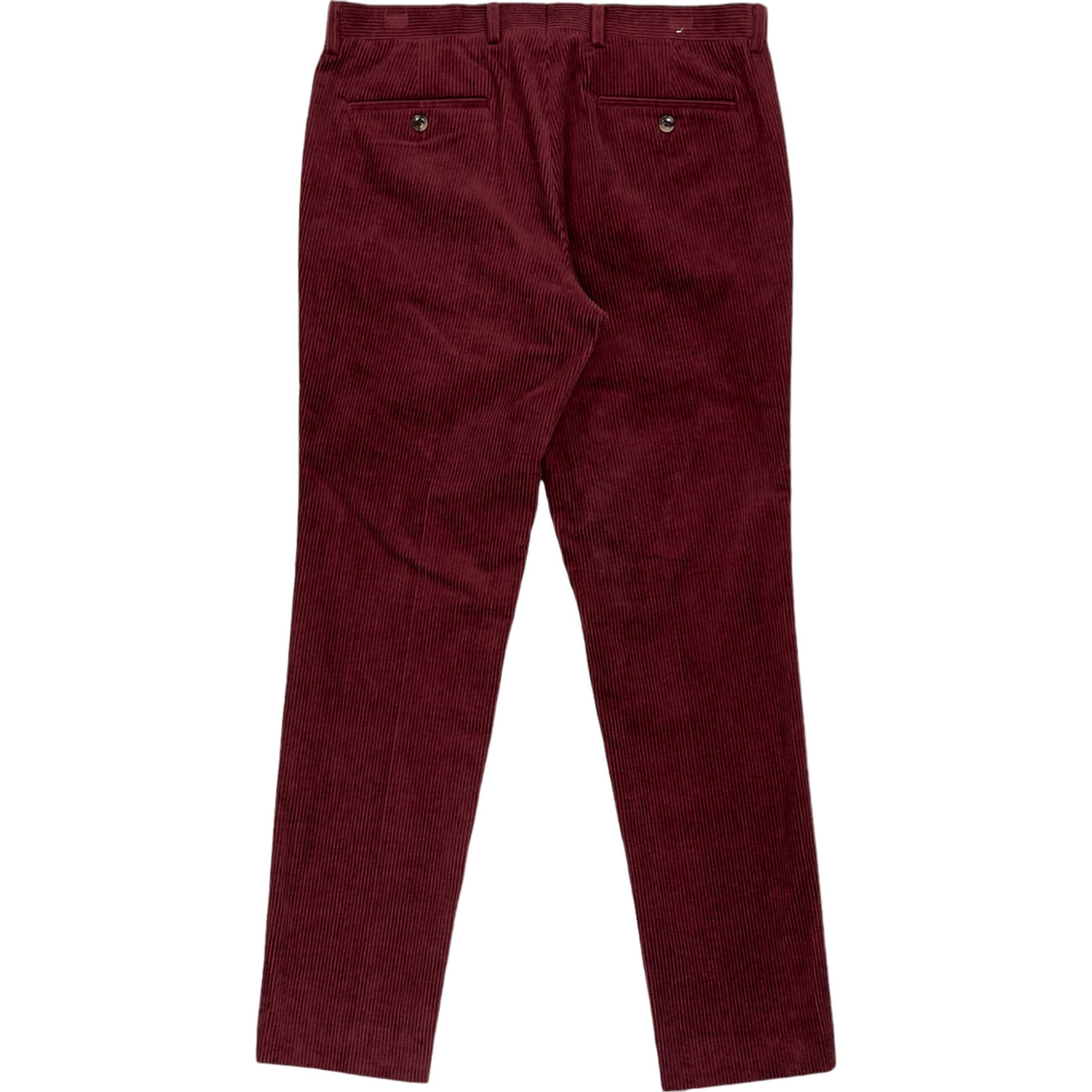 Moss Burgundy Slim Fit Chinos Pants