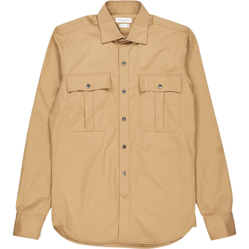 Richard James Beige Contemporary Shirt