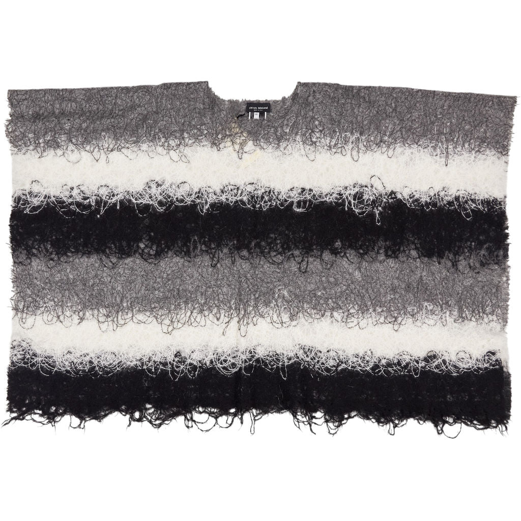 James Lakeland Black Grey Bicolor Tie Dye Knit
