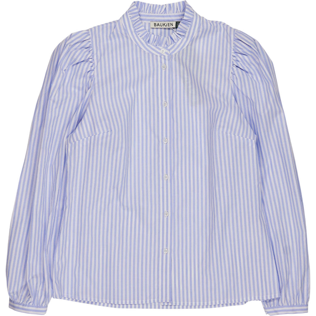 Baukjen Blue White Organic Cotton Stripe Debbie Blouse