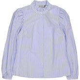 Baukjen Blue White Organic Cotton Stripe Debbie Blouse
