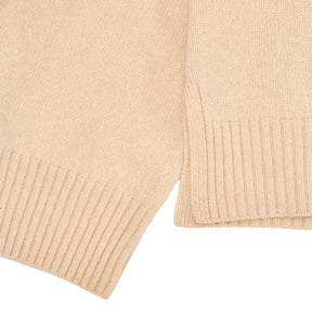Beaufort & Blake Ecru Wool V Neck Jumper