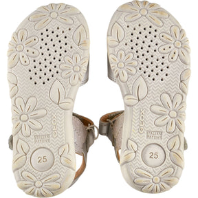 Geox Silver Flower Sandals Kids