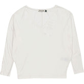 Baukjen White Ella Relaxed V-Neck Top