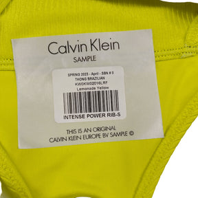 Calvin Klein Yellow Intense Power Ribbed Bikini Set