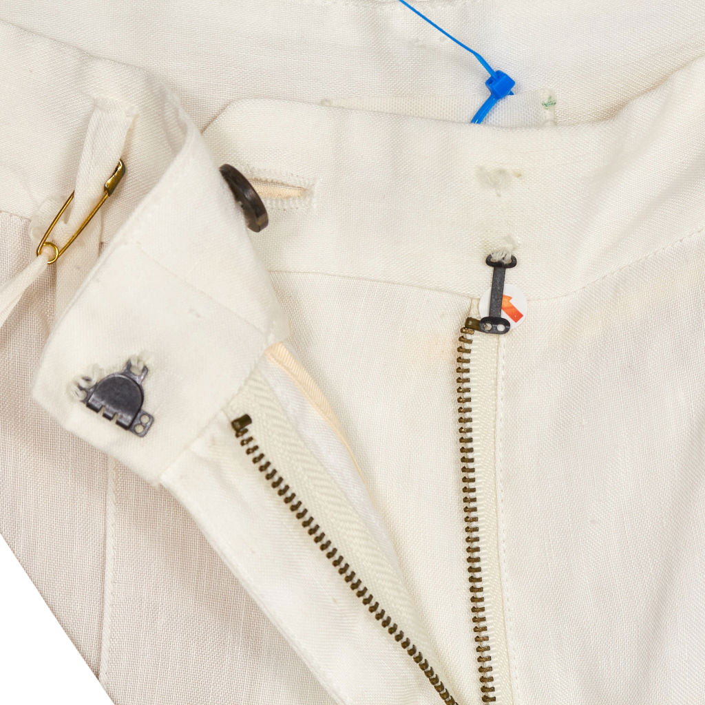 Forte Forte White Linen Blend Trousers