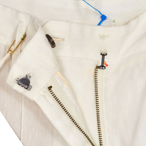 Forte Forte White Linen Blend Trousers