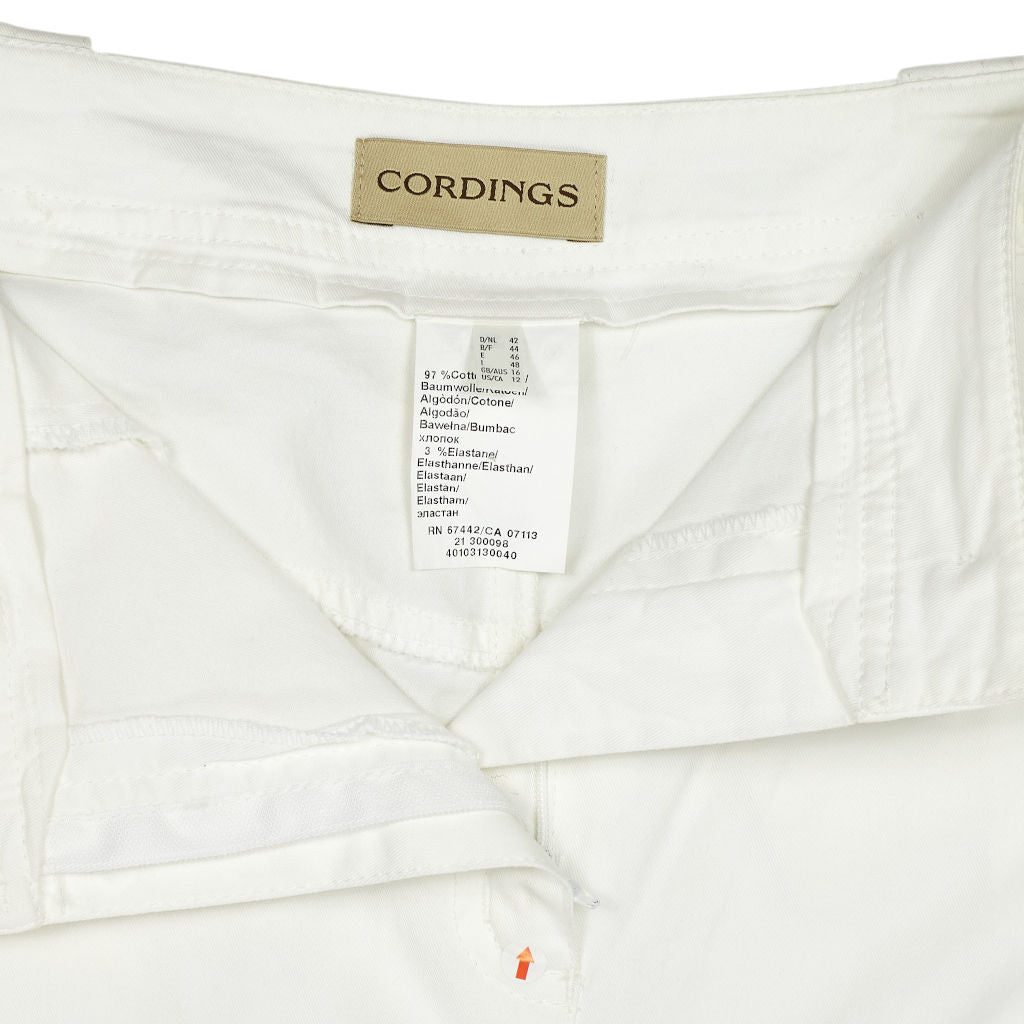 Cordings White Cotton Skirt