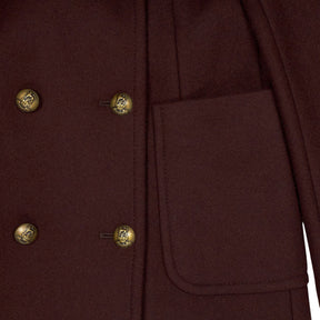 WYSE Burgundy Double Breasted Coat