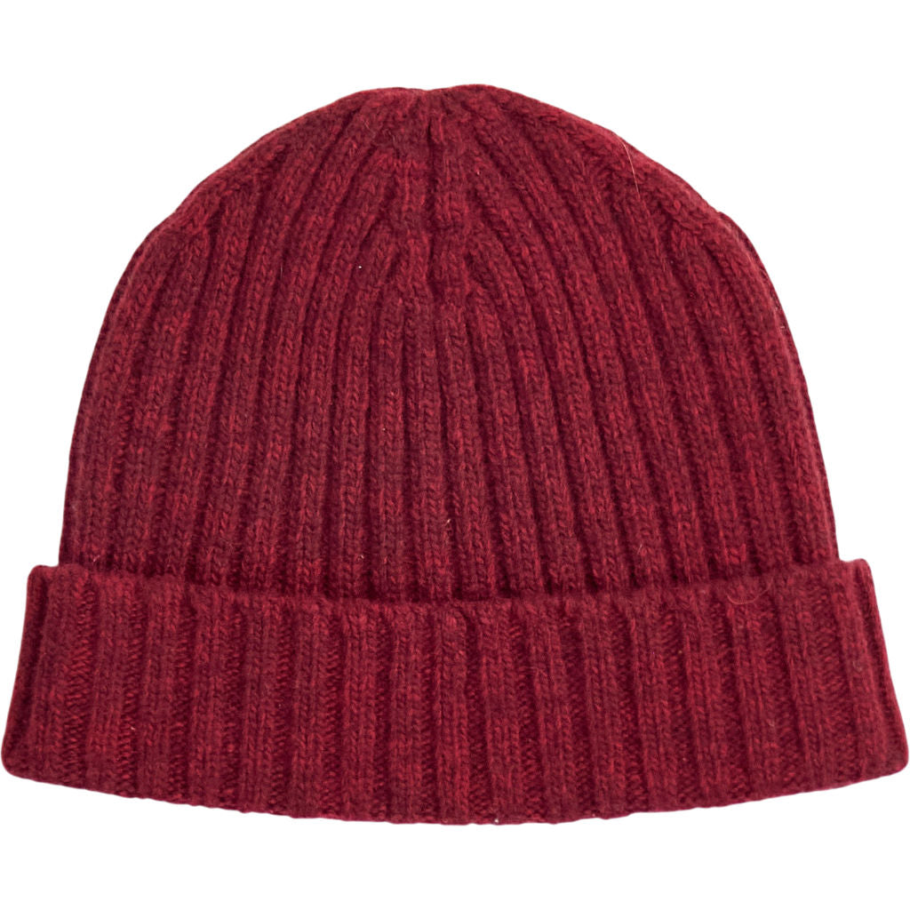 Admiral Burgundy Wool Beanie Hat
