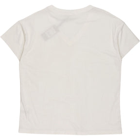 Hush White Sara Deep V Boyfriend Tee