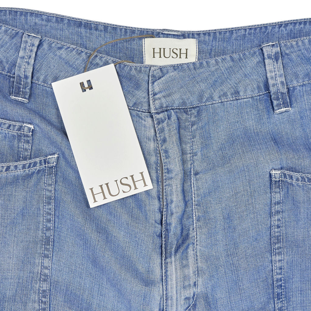 Hush Blue Denim Cargo Trousers