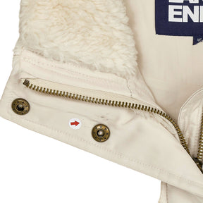 Lands' End Cream Teddy Jacket