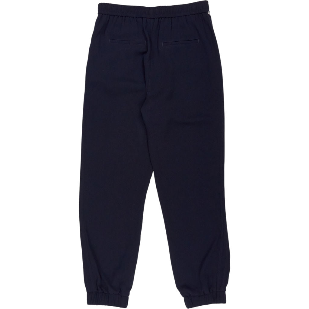 Hush Navy Crepe Jogger Trousers