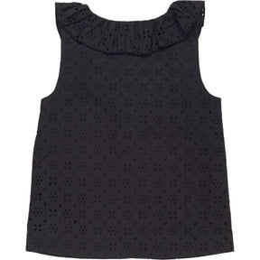 OMNES Black Rachael Cotton Top