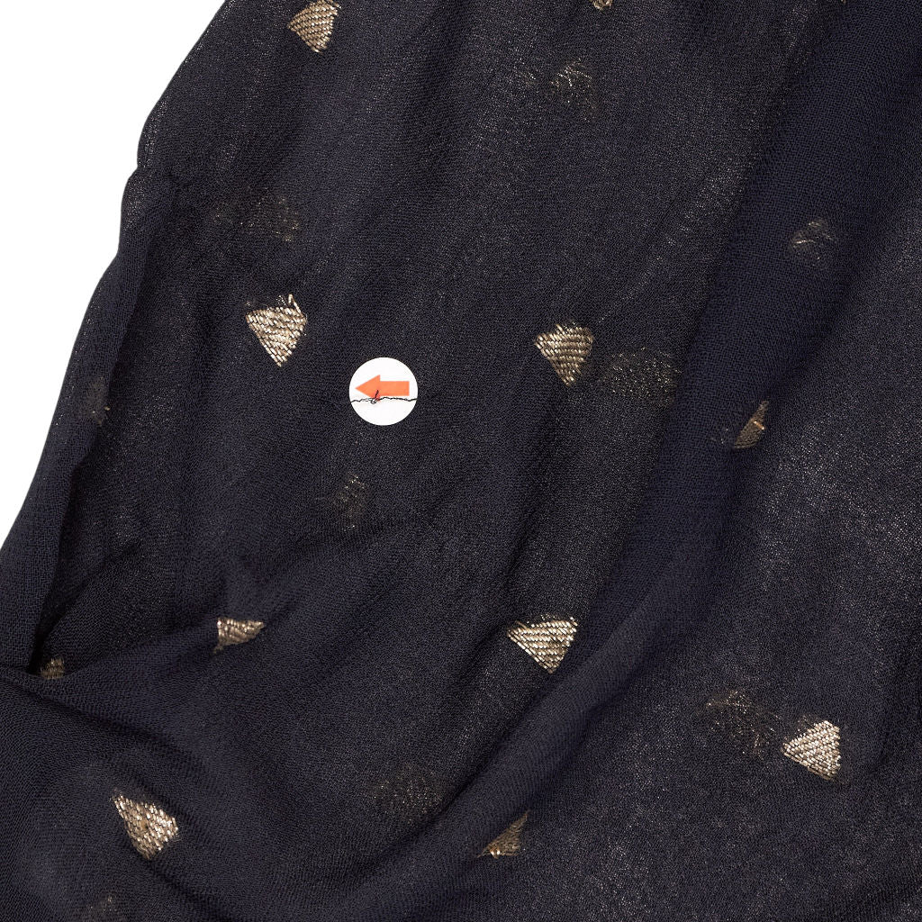 Rixo Navy Embellished V-Neck Dress