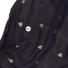 Rixo Navy Embellished V-Neck Dress