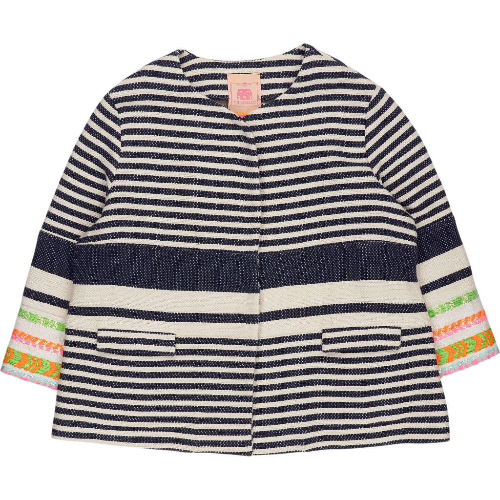 Vilagallo Blue Striped Jacket
